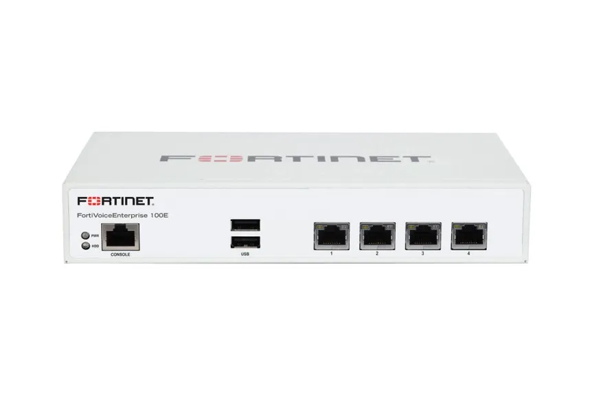 FVE-100E - Fortinet FortiVoice FVE-100E 4-P RJ-45 GbE VoIP Gateway