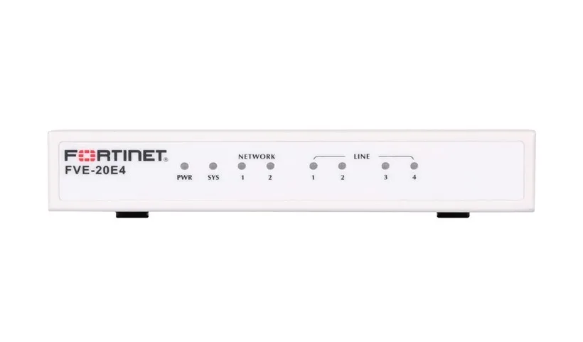 FVE-20E4-BDL-311-60 - Fortinet FVE-20E4 2-P RJ-45 + 4-P FXO Gateway