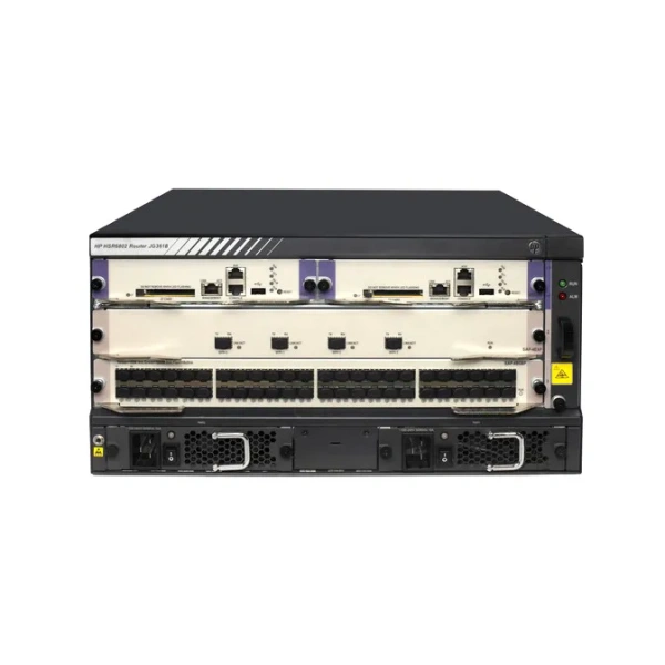 JG361-61001 - HP FlexNetwork HSR6800 HSR6802 2 x SAP Slots + 4 x HIM Slots + 8 x MIM Slots 5U Rack-mountable Router Chassis