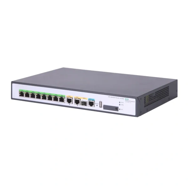 JH300A - HPE FlexNetwork MSR958 8 x LAN Ports 10/100/1000Base-T RJ-45 + 1 x WAN Port 10/100/1000Base-T RJ-45 + 1 x SFP Combo Port Rack-mountable Router