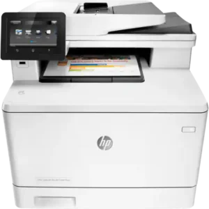 CF379A - HP LaserJet Pro M477fdw 600 x 600 dpi 27 ppm USB, Ethernet, Wi-Fi Automatic Duplex Printing 4.3-inch Touch Screen LCD Display Desktop Color Laser Multifunction Printer